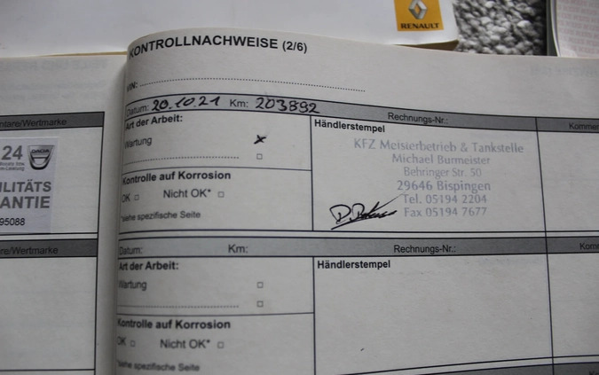 Renault Grand Scenic cena 18900 przebieg: 242000, rok produkcji 2011 z Lubycza Królewska małe 497